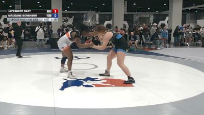190 lbs Cons. Quarters - JayaShree Bray, North Omaha Athletic Club vs Madeline Sorensen, Victory School Of Wrestling