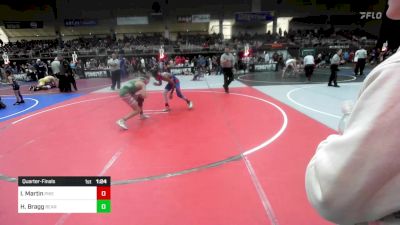 109 lbs Quarterfinal - Isaiah Martin, Pikes Peak Warriors vs Hudson Bragg, Bear Cave