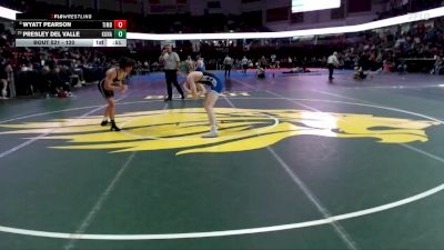 120 lbs Cons. Round 5 - Wyatt Pearson, Timberline vs Presley Del Valle, Kuna