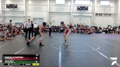 150 lbs Round 4 (8 Team) - Zach Dill, All American vs Marcello Martino, Glasgow WA