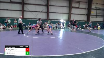 90 lbs 7th Place Match - Scout Eby, Midwest Xtreme Wrestling vs Mya Guyette, Dark Horses