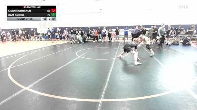 126 lbs Round Of 32 - Aiden Rohrbach, OH vs Liam Snook, PA