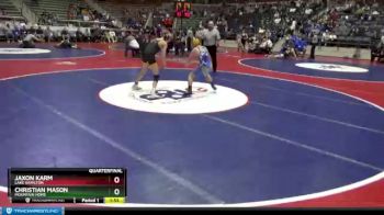 5A 106 lbs Quarterfinal - Christian Mason, Mountain Home vs Jaxon Karm, Lake Hamilton