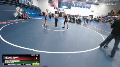 190 lbs Quarterfinal - Michael Swan, Natrona County vs Gage Robinson, Thunder Basin