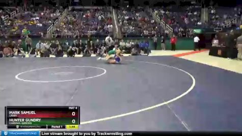 4A 126 lbs 1st Place Match - Hunter Gundry, Cardinal Gibbons vs Mark Samuel, Laney