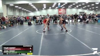 160 lbs Quarterfinal - Tyler Hawkey, Guerrilla Wrestling Associatio vs Angel Rigney, Roanoke Area Wrestling