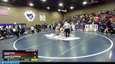 160 lbs Champ. Round 2 - Lucas Reza, Servite vs Gavin Blackburn, Arroyo Grande