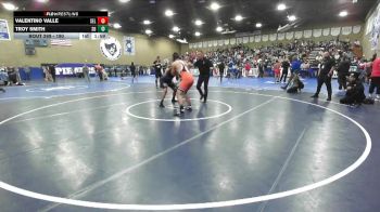190 lbs Champ. Round 1 - Valentino Valle, Selma vs Troy Smith, San Dimas