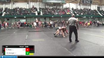 157 lbs Cons. Round 1 - Ryan Granger, Cleveland State vs Alec Rees, Northern Illinois University
