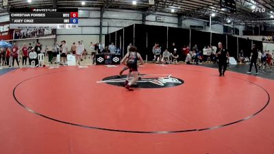 57 kg Cons. Round 4 - Christian Forbes, Oklahoma Regional Training Center vs Joey Cruz, Hawkeye Wrestling Club
