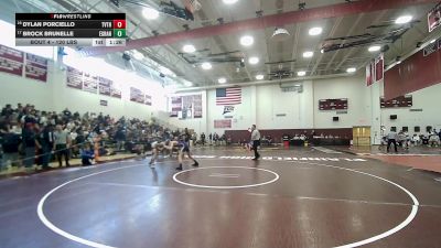 120 lbs Round Of 32 - Dylan Porciello, Terryville/Thomaston vs Brock Brunelle, East Granby*