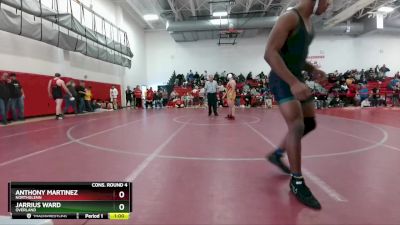 190 lbs Cons. Round 4 - Jarrius Ward, Overland vs Anthony Martinez, Northglenn