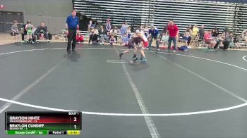 56 lbs Round 1 (4 Team) - Grayson Hintz, Williamsburg WC vs Braylon Cundiff, Reaper WC