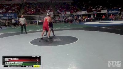 D 3 285 lbs Quarterfinal - Christian Speight, Evangel Christian Academy vs Scott Berzas, Basile