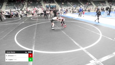 76 lbs Consolation - Ezra Gibson, Owasso Takedown Club vs Knox Lopez, Team Tulsa Wrestling Club