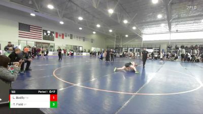 165 lbs Round 2 - Timothy Field, Sublime vs Liam Bodily, TW Wrestling