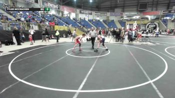 116 lbs Quarterfinal - Easton Gates, Black Fox Wrestling Academy vs Tyler McCracken, Mile High WC
