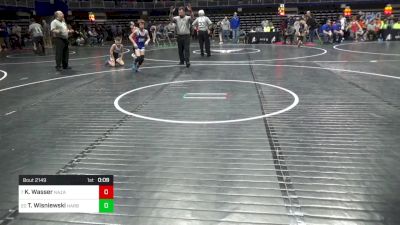 80 lbs Rd 3 - Consi Of 16 #2 - Kole Wasser, Nazareth vs Tanner Wisniewski, Harbor Creek