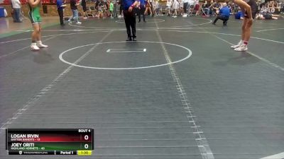 140 lbs Round 2 (4 Team) - Joey Oriti, Highland Hornets vs Logan Irvin, Dayton Bandits