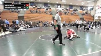 150 lbs 7th Place Match - Eduardo De Posada Campos, Green Valley vs Ayers Reich, Cathedral Catholic