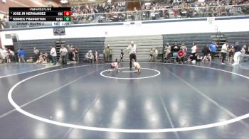 59 lbs Champ. Round 2 - Kinnex Fraughton, Marsh Valley Wrestling Club vs Jose Jr Hernandez, Homedale Wrestling Club