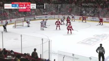 Chase Reid Buries The Shot On The Power Play To Tie The Game at 3-3