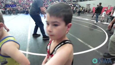 46 lbs Round Of 32 - Roston Martin, Berryhill Wrestling Club vs Wyatt Hogan, Bristow Youth Wrestling