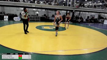 125A lbs Rr Rnd 3 - Jack Kazalas, Gladiators/quaker Valley vs Jackson Rustad, Casteel High School
