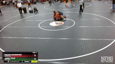 3A 285 lbs Quarterfinal - Jared Cruz, West-Oak vs Xavian Davenport, Gilbert Hs