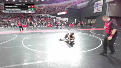 105 lbs Cons. Round 4 - Makyla Estrada, AF Green Demons vs Liliana Gobeli, Monroe Wrestling Club