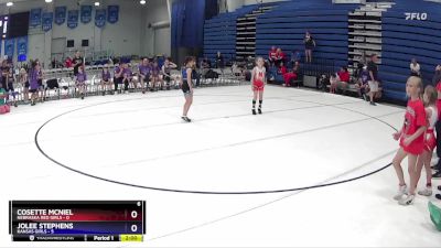 55 lbs Round 3 (6 Team) - Cosette McNiel, Nebraska Red Girls vs Jolee Stephens, Kansas Girls