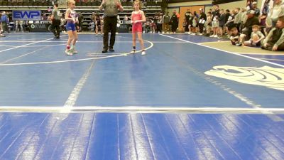 62 lbs Rr Rnd 1 - Bexley Leisinger, Choctaw Ironman Youth Wrestling vs Ashlynn Clark, Choctaw Ironman Youth Wrestling