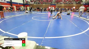 112 lbs Quarterfinal - Gabriel Slaton, Sapulpa vs John Hancock, Bixby JH Boys