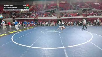 138 lbs Round 2 - Quarters & 1st Wb (16 Team) - Aiden Baker, Mission Sharyland vs Jax (John) Hanson, Dallas Highland Park