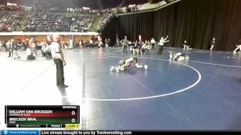 92 lbs Semifinal - William Van Bruggen, Legends Of Gold vs Brecken Bral, Iowa