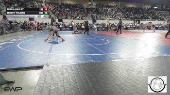 88 lbs Consi Of 4 - Thalia Hasley, Comanche MS vs Trinity Polzien, Lone Grove