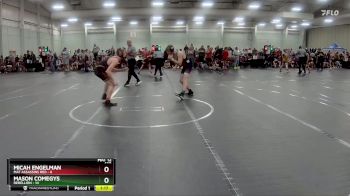 132 lbs Round 4 (8 Team) - Mason Comegys, Rebellion vs Micah Engelman, Mat Assassins Red