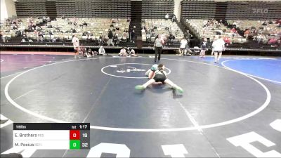 116 lbs Rr Rnd 3 - Evan Brothers, Red Nose WC vs Michael Pocius, Refinery Wrestling Youth