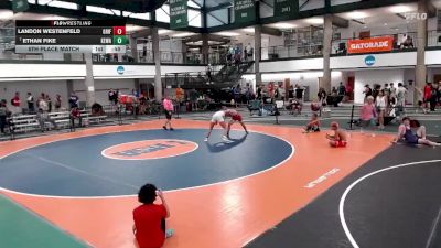 159-167 lbs 5th Place Match - Ethan Fike, All American Wrestling Academy vs Landon Westenfeld, Griffith