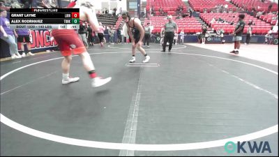 140 lbs 3rd Place - Grant Layne, Lions Wrestling Academy vs Alex Rodriguez, Tonkawa Takedown Club