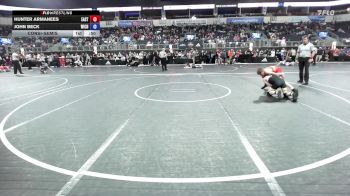 92 lbs Consolation - Hunter Armanees, East Kansas Eagles vs John Beck, Wichita Wrestling Club