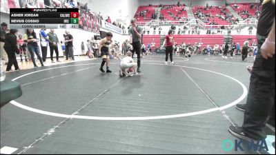 83 lbs Consolation - Asher Jordan, Carl Albert vs Nevius Cossio, OKC Saints Wrestling