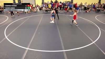 92 lbs Cons. Round 2 - Hunter Thorne, IL vs Jaxon Lemke, WI