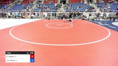 113 lbs Cons 64 #2 - Gabriel Rogers, NC vs Michael Baxter, WA