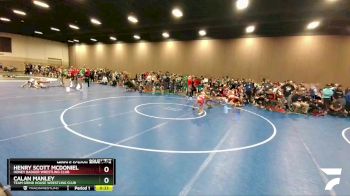 106 lbs Quarterfinal - Henry Scott McDoniel, Honey Badger Wrestling Club vs Calan Manley, Team Grind House Wrestling Club