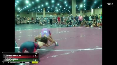 90 lbs Round 1 (8 Team) - Landon Wheelan, Moyer Elite vs Christian Hill, Elevate WC