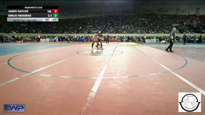 140 lbs Consi Of 32 #1 - James Gaylor, Tahlequah Wrestling Club vs Emilio Resendiz, El Reno