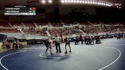 157-D2 Quarterfinal - Karsen Kosier, Ironwood High School vs Tony Morales, Arizona College Prep