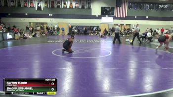155 lbs Cons. Round 3 - Payton Tudor, Cedar Falls vs Shaona Emmanuel, Iowa City, City High