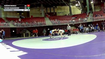 144 lbs Round 1 (4 Team) - Karson Nichols, Smith Center HS vs Tayden Rasgorshek, Seward